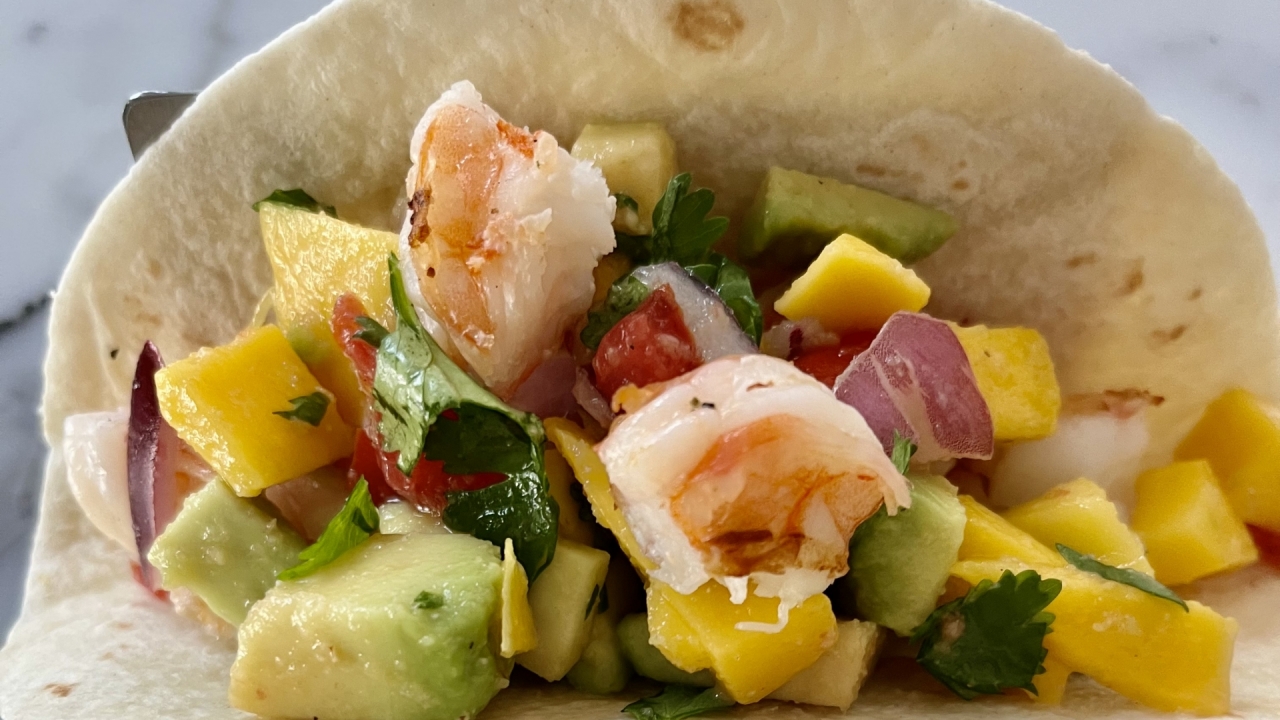 Mango Shrimp Tacos